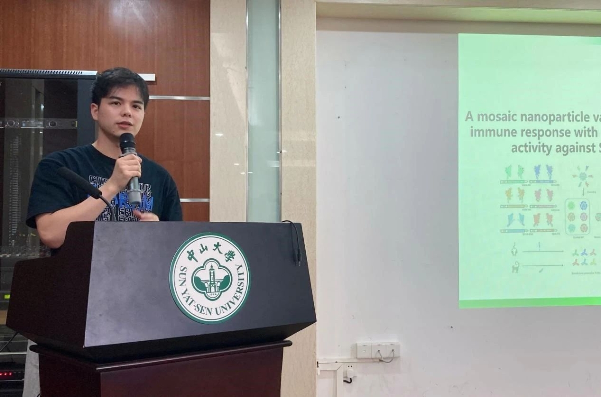 张贤涛在第三届人类病毒学研究所 感染免疫与肿瘤免疫论坛进行学术汇报